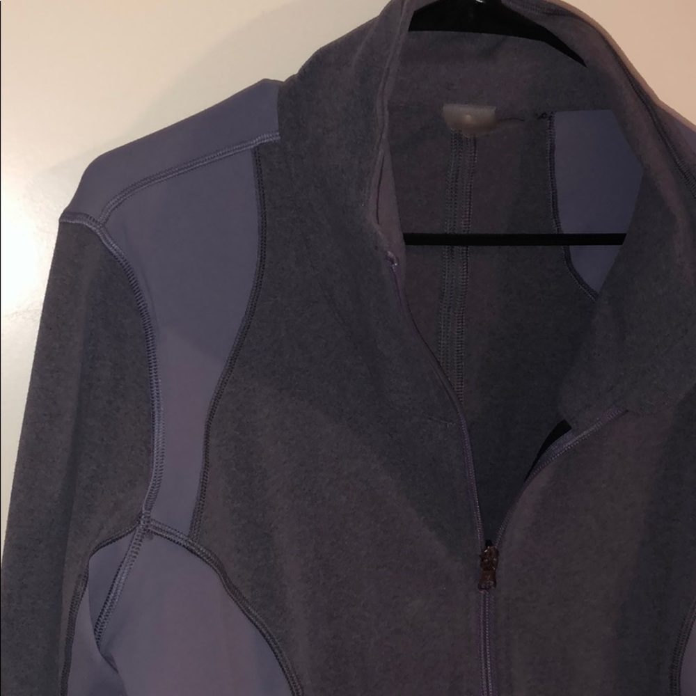 Purple Calla Mesh Panel Workout Jacket - Picture 4 of 7